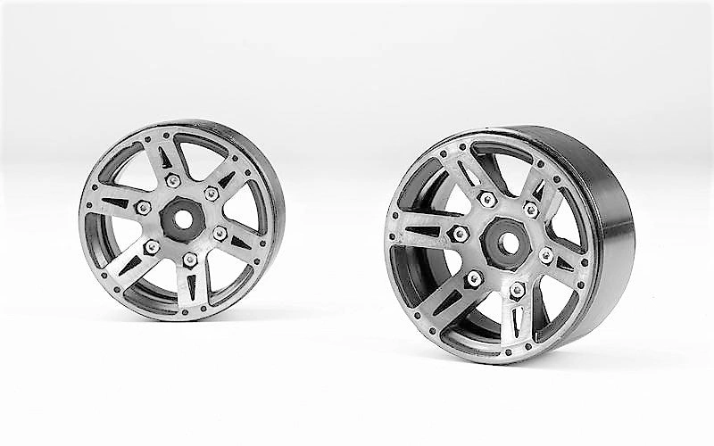 Six Spoke Beadlock Wheels: 1.9 Alloy Ready to Roll Off-Road Performance!