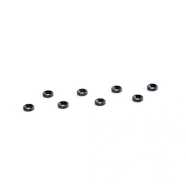 Black Aluminum Countersunk Washers 3MM - Eight Pack - Sleek Fasteners for Any Project